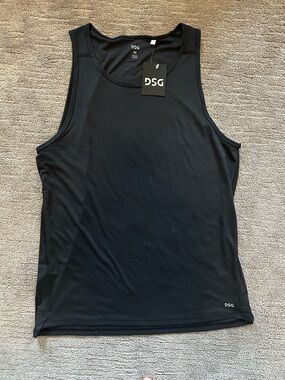 DSG Black Men's Athletic Tank Top